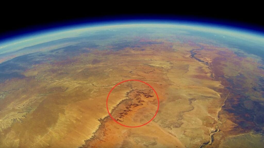 grand canyon from space