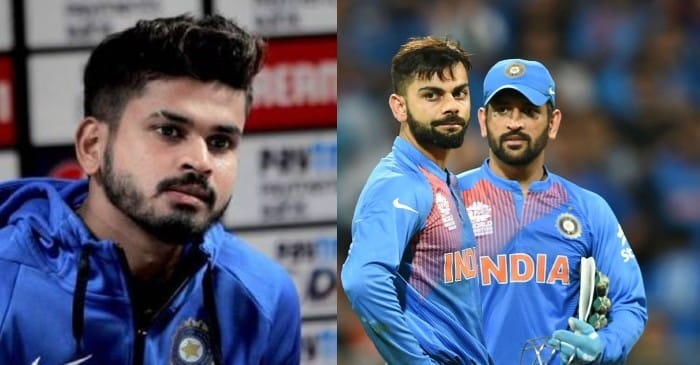 Shreyas Iyer Virat Kohli MS Dhoni