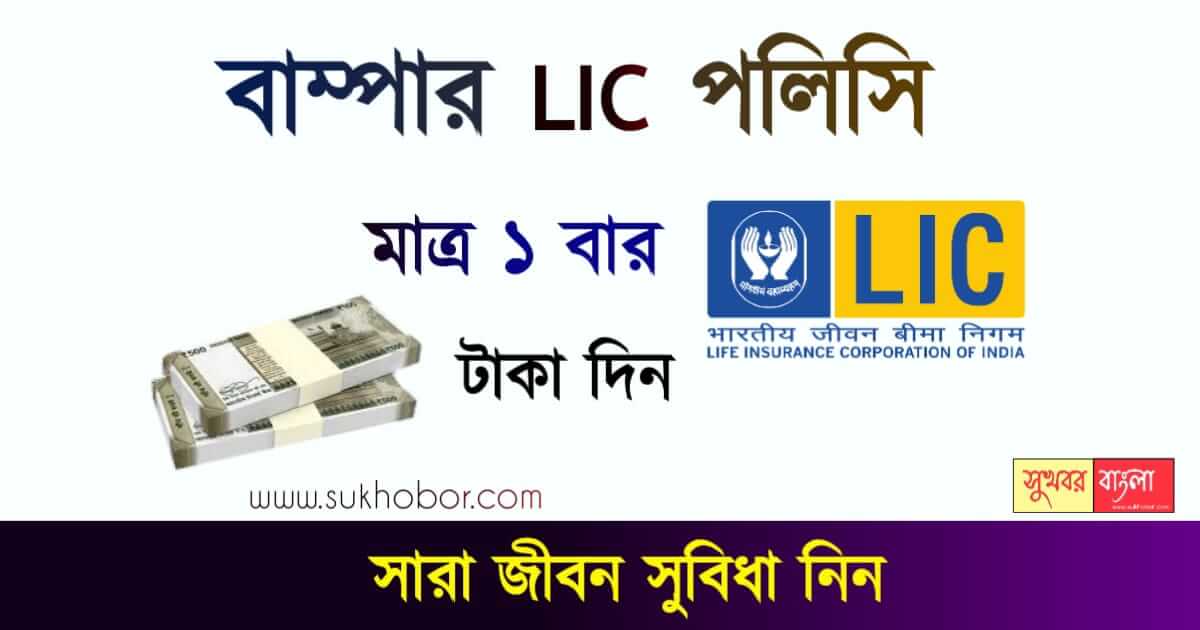 LIC Dhan Briddhi Plan - LIC এর দুর্দান্ত প্ল‍্যান, মাত্র একবার টাকা ...