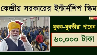 Central Government Internship (কেন্দ্রীয় সরকারি ইন্টার্নশিপ)